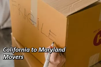 California to Maryland Movers