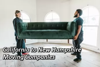 California to New Hampshire Moving Companies