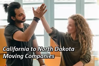 California to North Dakota Moving Companies