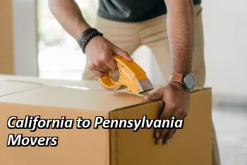 California to Pennsylvania Movers