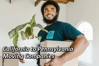 California to Pennsylvania Moving Companies