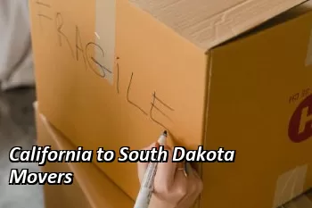 California to South Dakota Movers