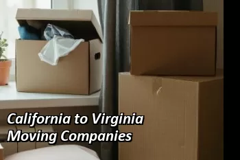 California to West Virginia Moving Companies